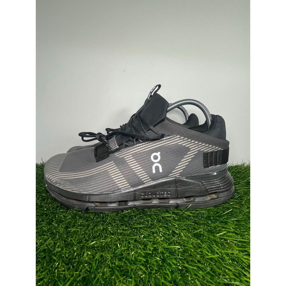 On Running Cloud X Black Gray Men’s Size 8 Athletic Running Shoes